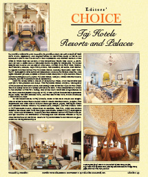 Editors Choice - Taj Hotels Resorts and Palaces